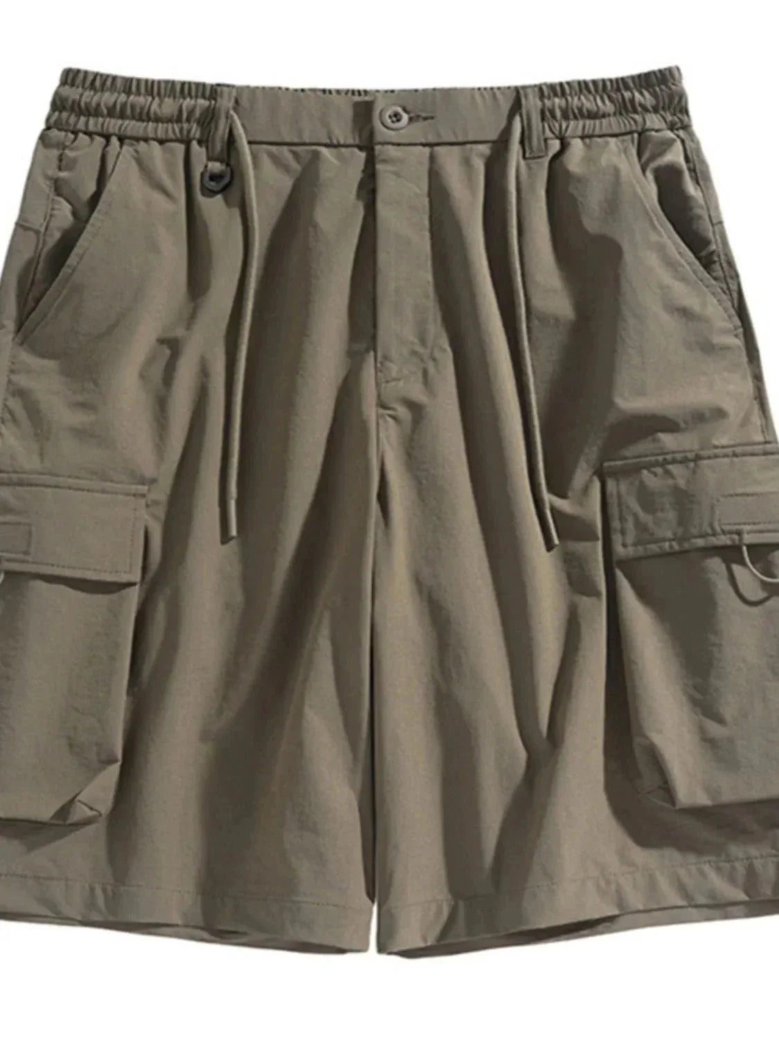 Men's Drawstring Pocketed Shorts - VILLA FASHION